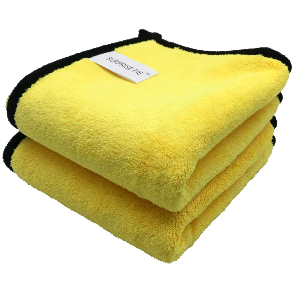 

Quality Assurance Microfiber Cleaning Cloth  Strong Cleaning Capacity Microfiber Car Cleaning Rag, Gray and yellow