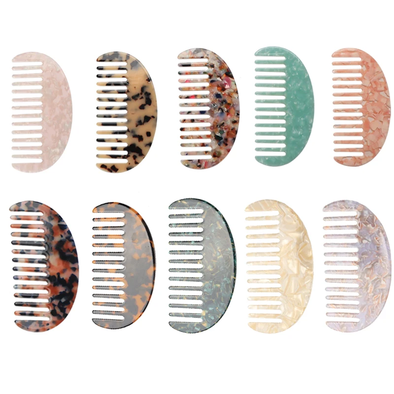 

Private label low cost cellulose acetate hair comb plastic resin comb acetate