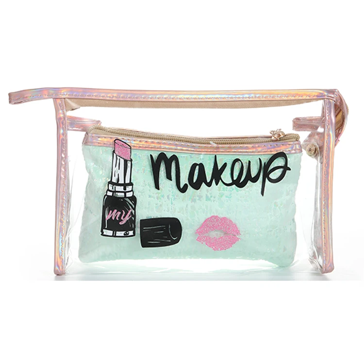 

Wholesale Custom Logo Fashion Personalized PVC Make Up Bag Travel Waterproof Storage Cosmetic Bag