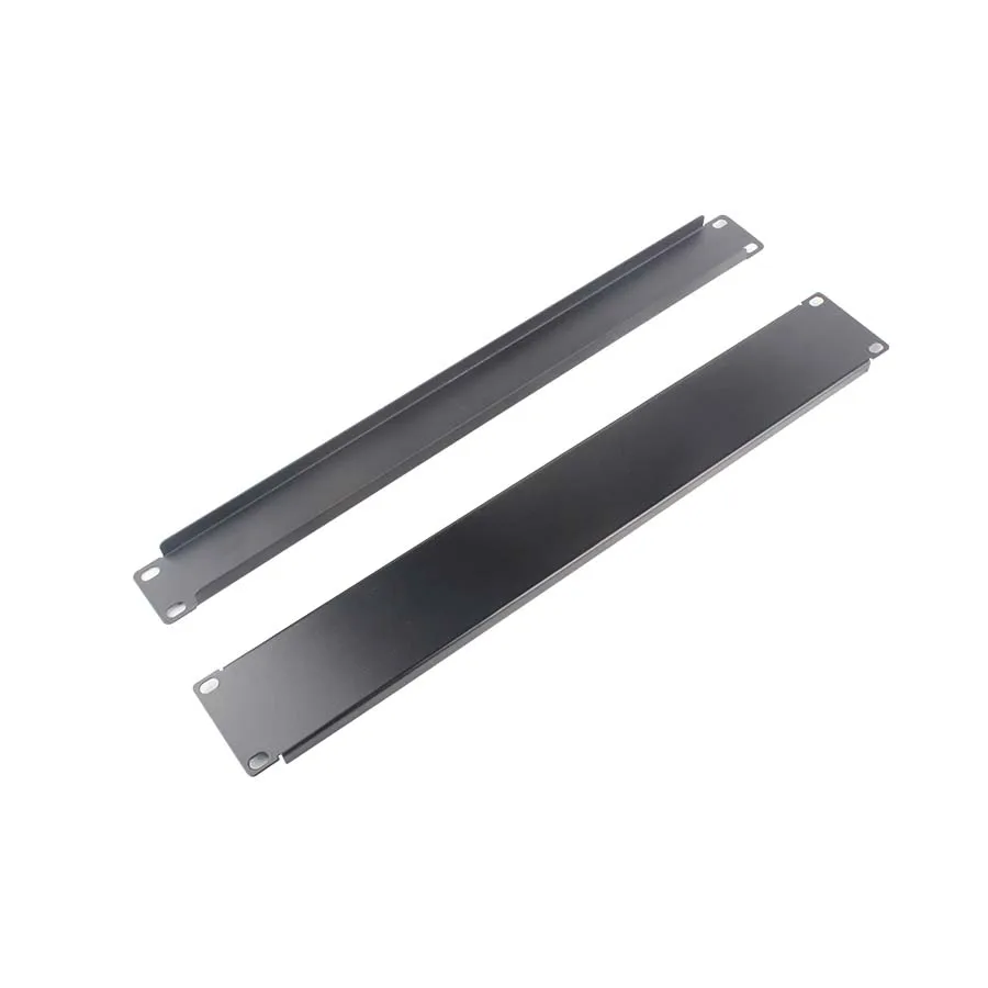 

19 inch rack mountable solid blank panel, Black or grey