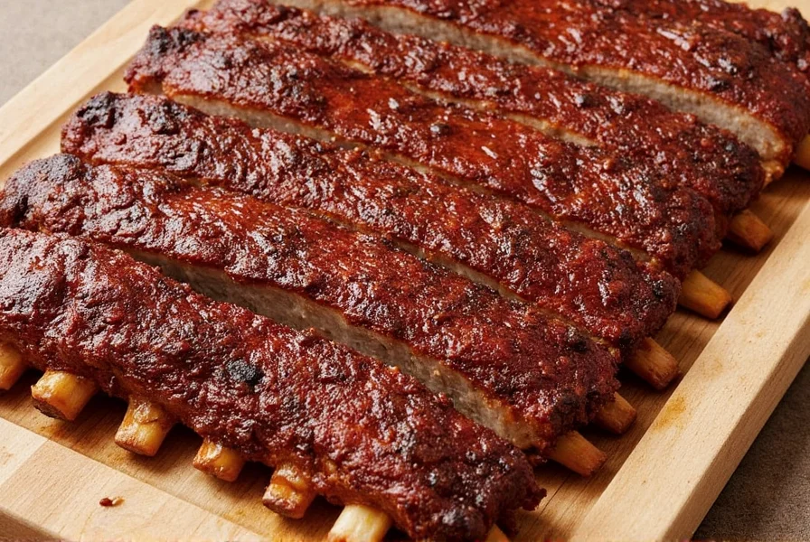 Coffee crusted ribs