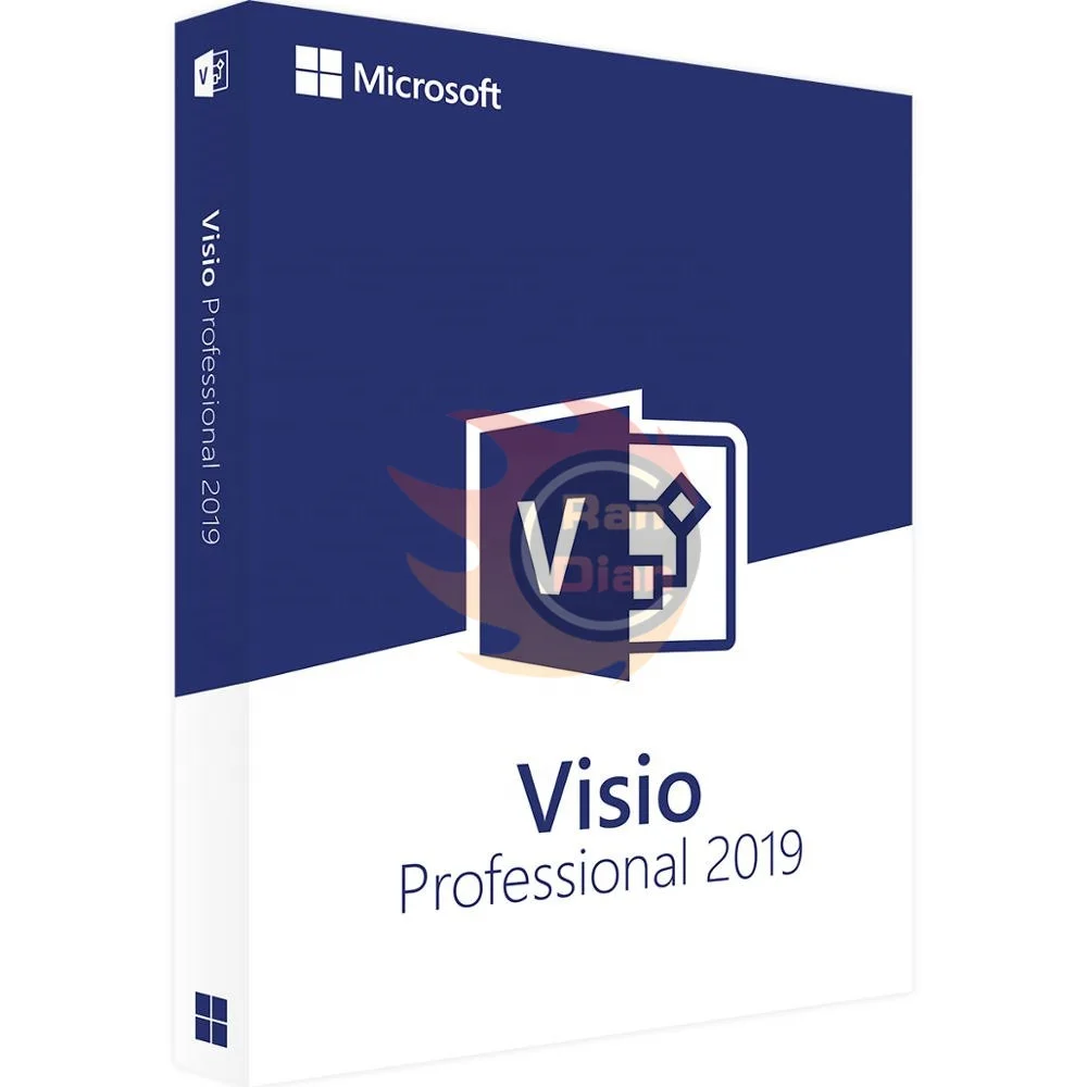 

Hot sale Full version with lifetime-license Retail Key Global Includes 64 and 32-bit version Microsoft Visio 2019 Professional