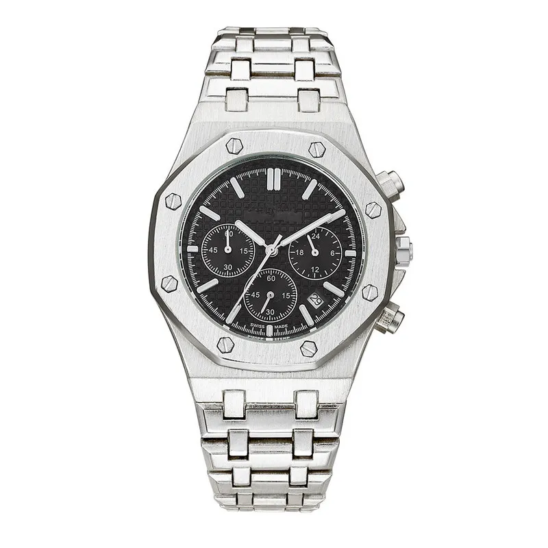 

Wholesale stainless steel Black waterproof montre homme, As pic