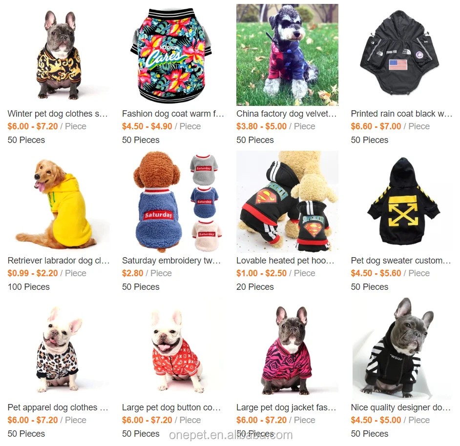 Custom Label Amazon Code Wholesale Pet Apparel Clothing Cheap Price
