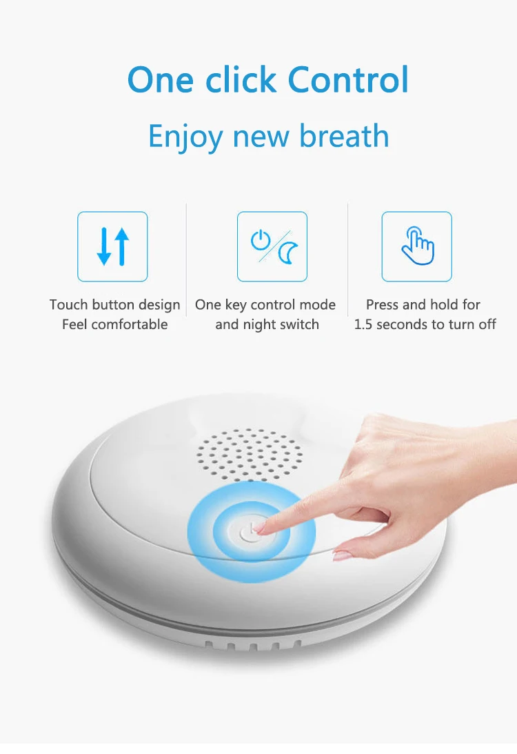 Air Purifier Household Ozone Air Purifier Generator Negative Ions Odor Formaldehyde Remover Machine