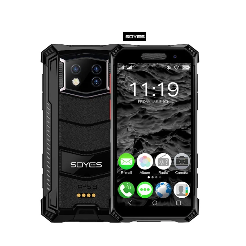 

SOYES S10 Max 4G Mobile Phones IP68 Waterproof 3.5 inch Android 10 Octa Core NFC Cell Phone Smartphone