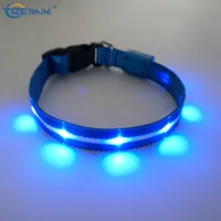 

New Pet Products Reflective USB Rechargeable Led Flashing Dog Collar