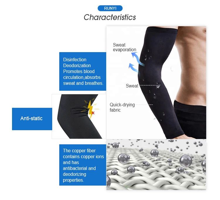 Copper Elbow Sleeve Cricket Compression Elbow Sleeve For Athletes Buy