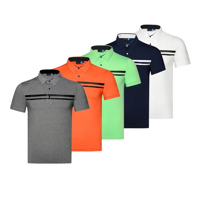 

top quality polyester Moisture Wicking Men Golf Polo Shirts Dir Fit Sports Polo T Shirt in China factory