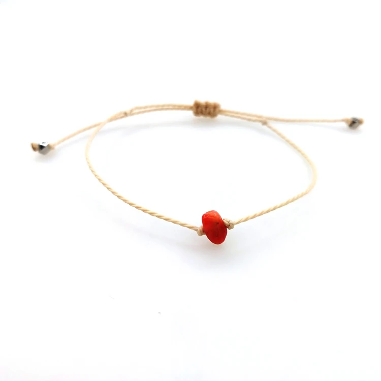 

Colorful Gravel Yoga Stone Bracelet Irregular Gravels Adjustable Bracelet for Women, As pitures