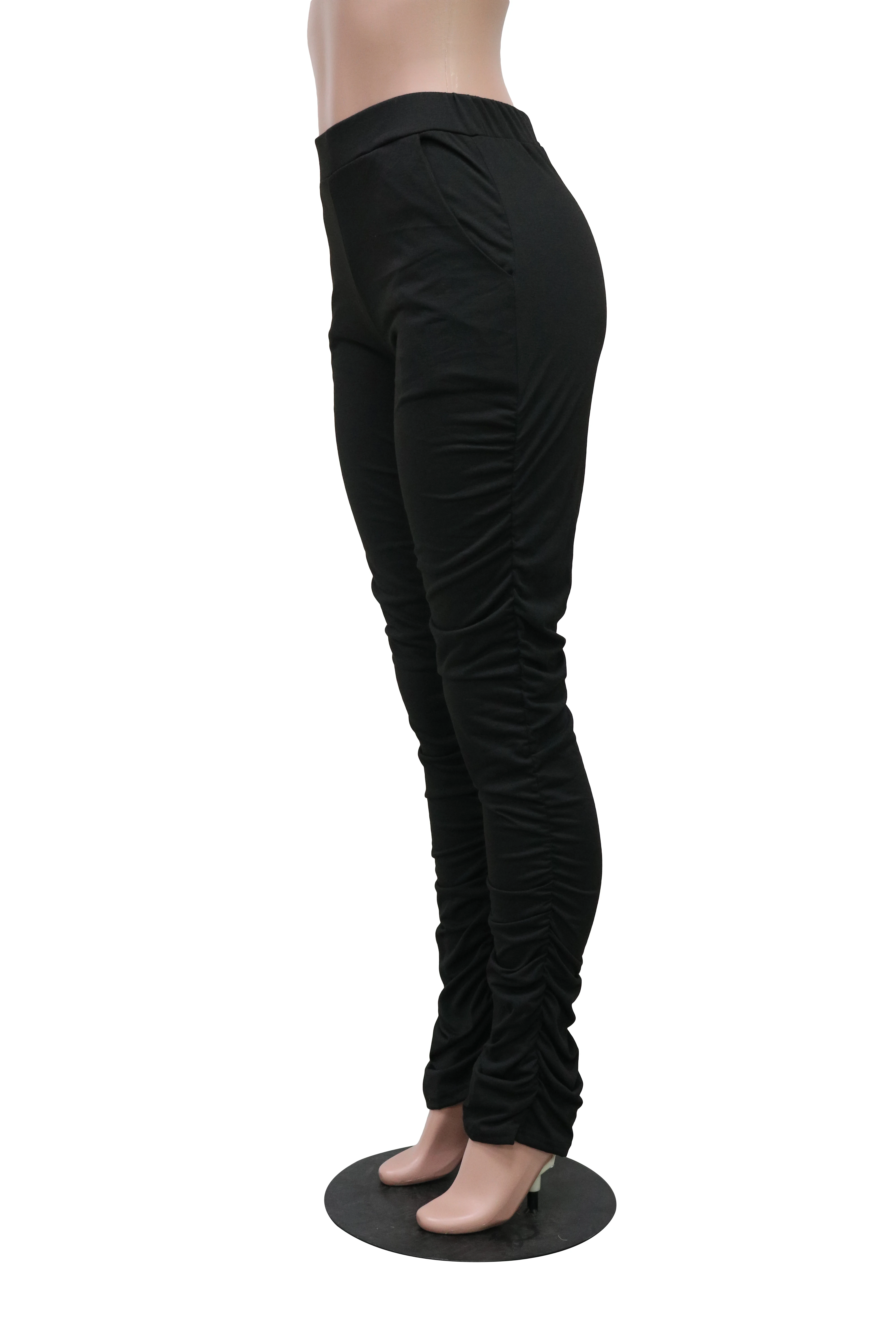 womens stacked joggers