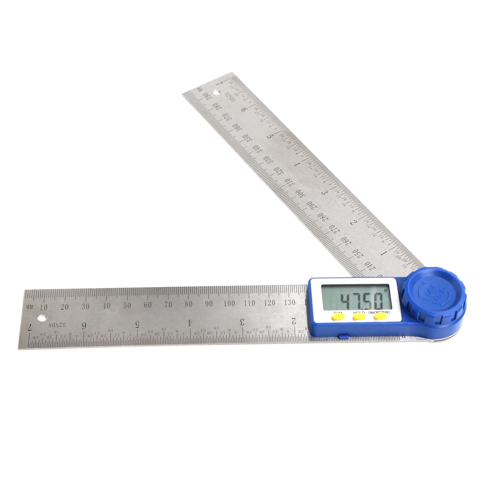 

Local stock in America! Winmax Protractor Rule Miter Gauge Angle Finder Measuring 7" Stainless Digital Angle Rule