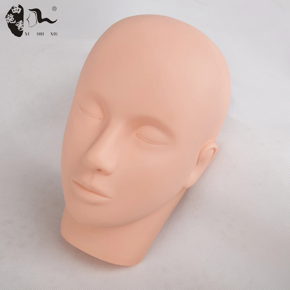 

XISHIXIUHAIR FACTORY Rubber plastic Mannequin Training Heads eyelash extension mink eyelash private label beauty product