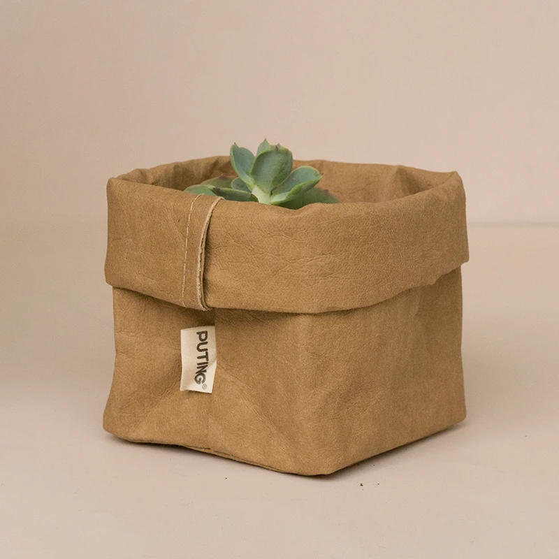 

Indoor Washable Anti-tear Durable Kraft Paper Flower Pot Bags, Customized