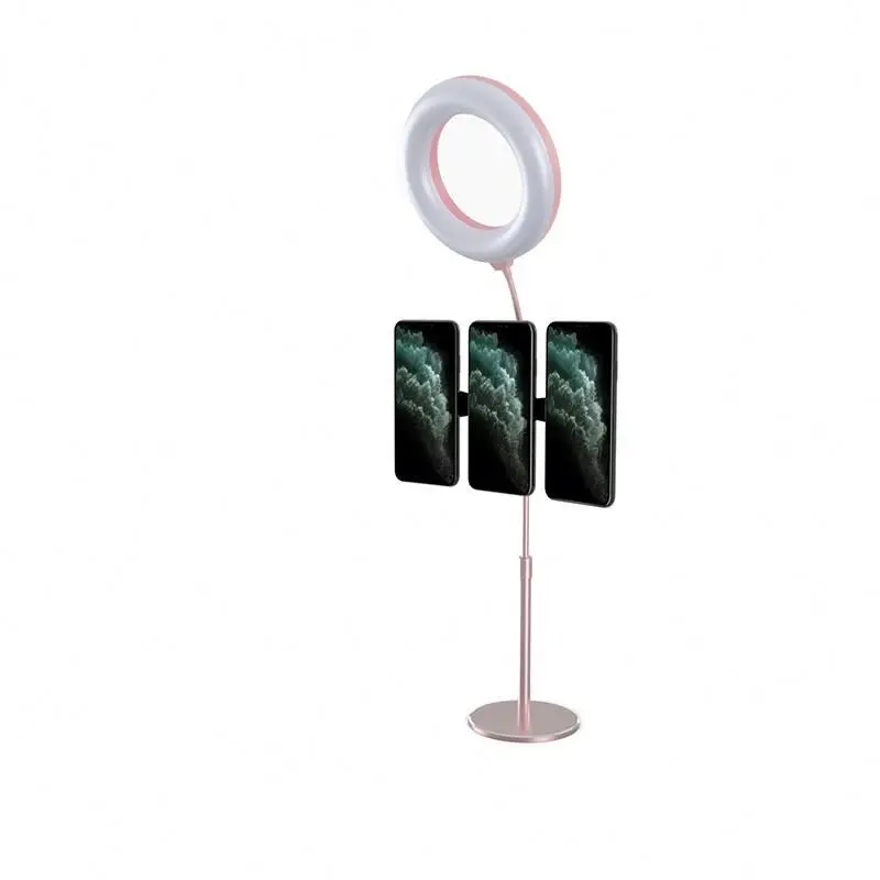 

Retractable phone holder REKs6 aluminium cell phone holder, Silver rose golden