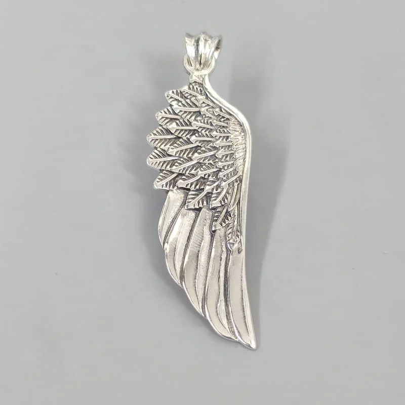 

fashion silver pendant necklace sterling silver pendant womens wing soaring freedom gift pendants & charms, White gold (rose gold, yellow are avaliable)