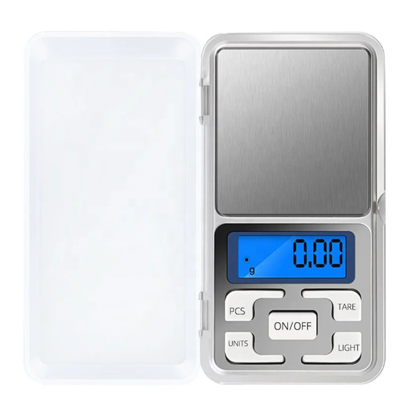 

Digital Weighing Portable Jewelry Scale, Pocket Aluminum scales 0.01g Digital Scale, Silver gray