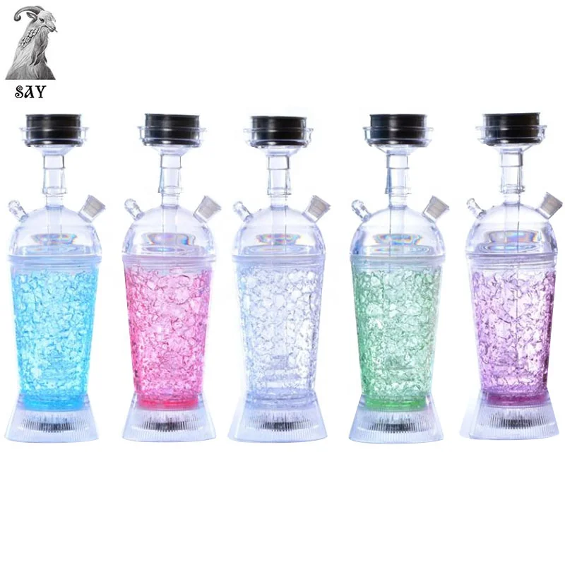 

Acrylic cheap fumo portable hookah, Green\black\red\blue\yellow\mix color