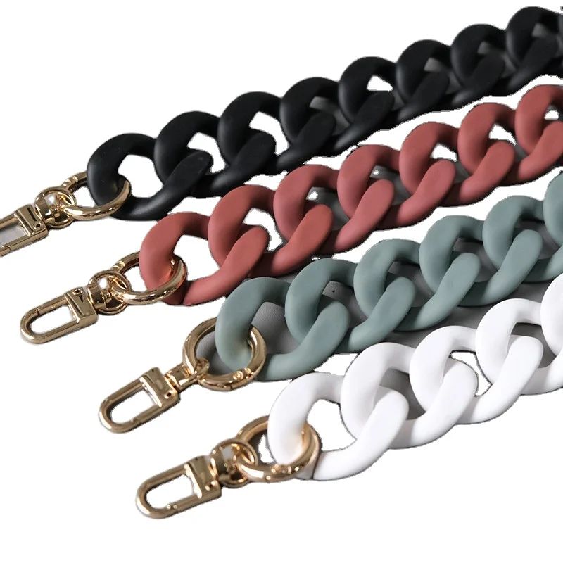 

Customized Wholesale Colorful Chain Link Clasp Bag Acrylic Link Clasp For Diy Jewelry Making, As picture