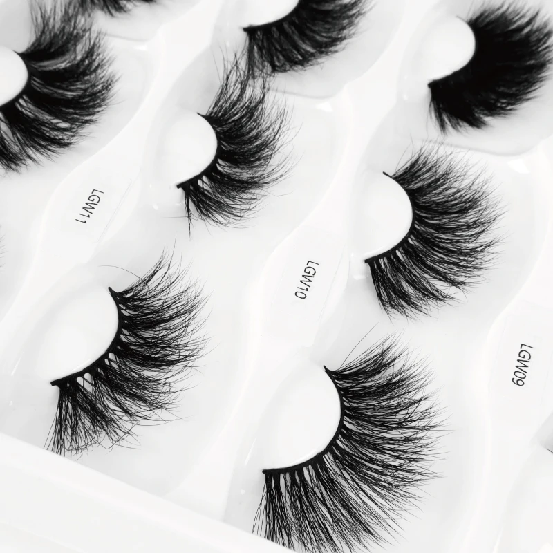 

25 mm Fluffy Faux Mink Eyelash Free Samples Eyelashes Packaging Bulk 25mm Faux Mink Eyelashes