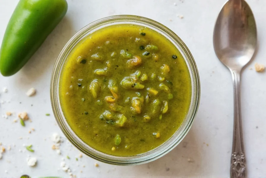 Green Pepper Relish Jar