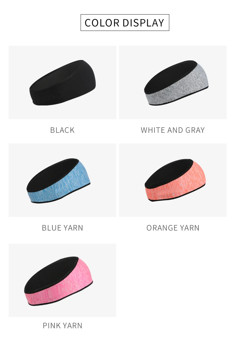Mens Sweatband & Sports Headband Moisture Wicking Workout Sweatbands for Running, Cross Training, Yoga and Bike Helmet Friendly