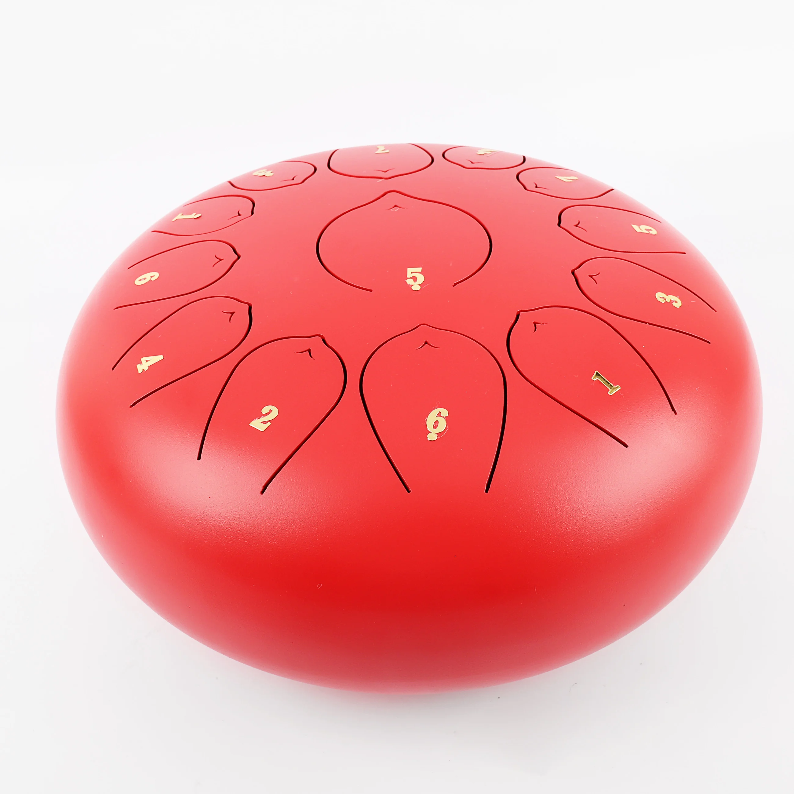 

10inches 11tones Red percussion-instrument steel tongue drum for Christmas gifts