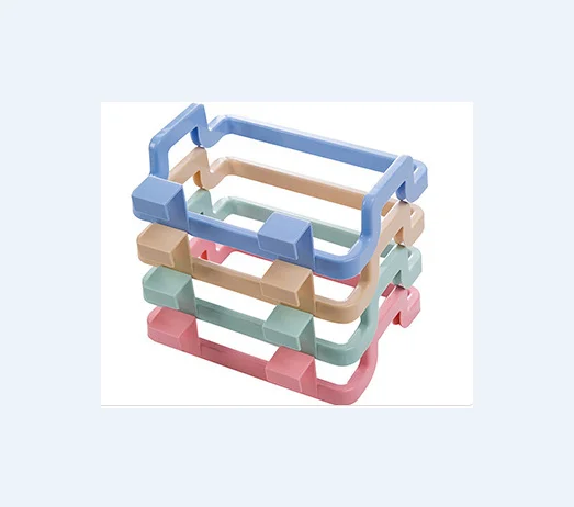 

Kitchen hangable cabinet door door back garbage bag plastic bag storage rack trash can bracket