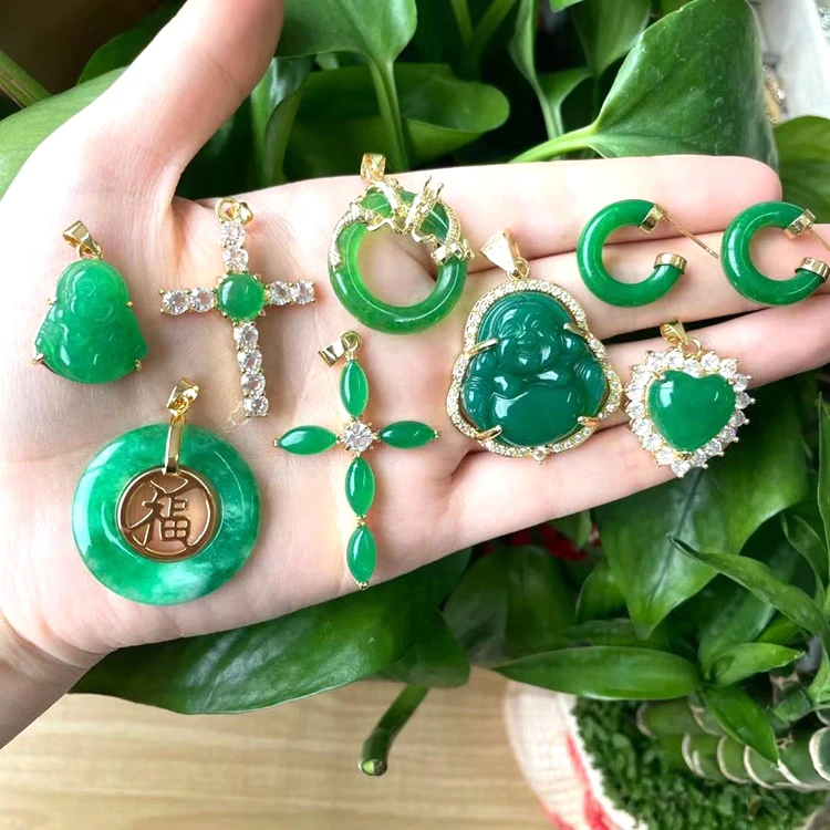 

Jialin Jewelry 2021 jade pendant green jade stone necklace pendant