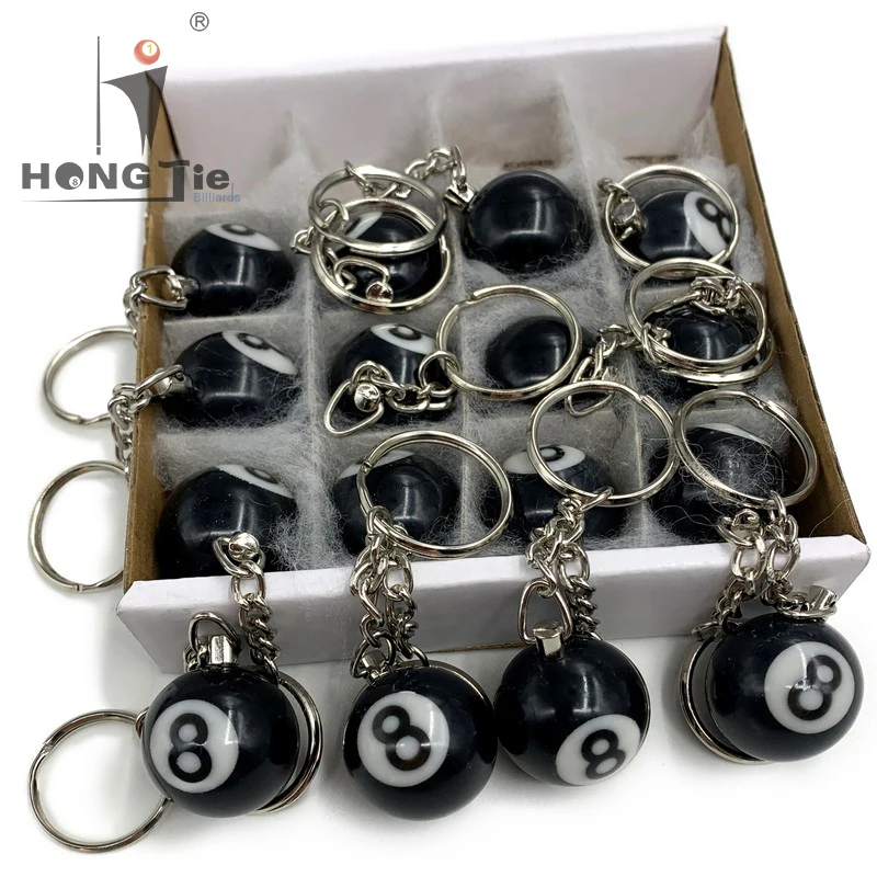 
Hongjie Billiards promotion billiard gift keychain high quality 