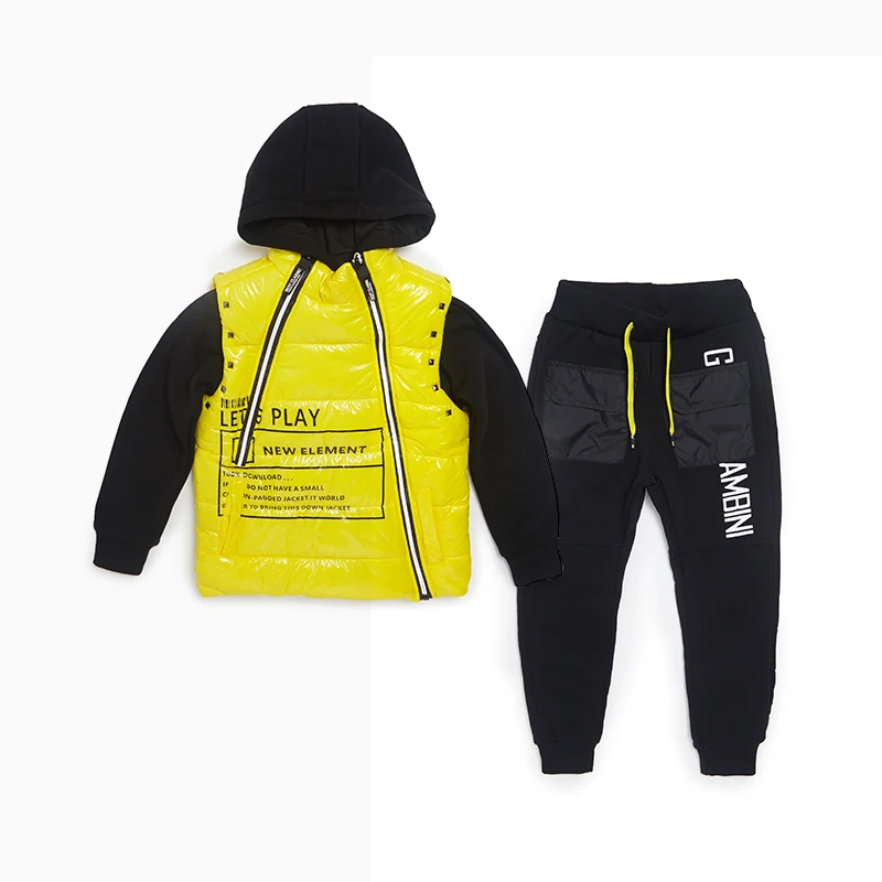 

Clothing Vendors For Boutiques Children'S Coats Pants Sweater 3 Piece Set Boys Kids Clothing