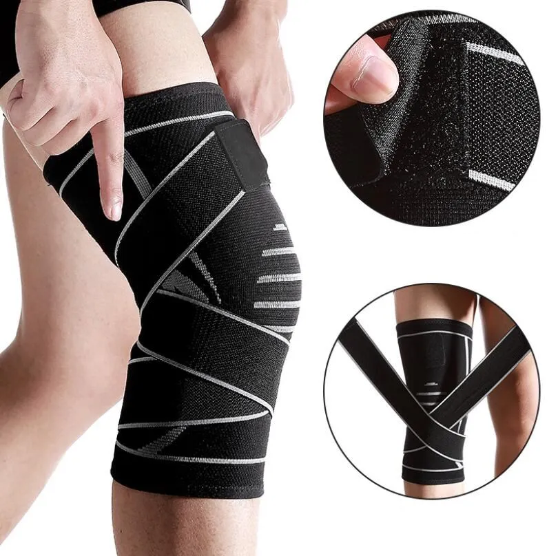 

Low MOQ Factory Price Compression Sport Support Knee Sleeve Copper Recovery Polyester Knee Brace For Running Sports And Fitness