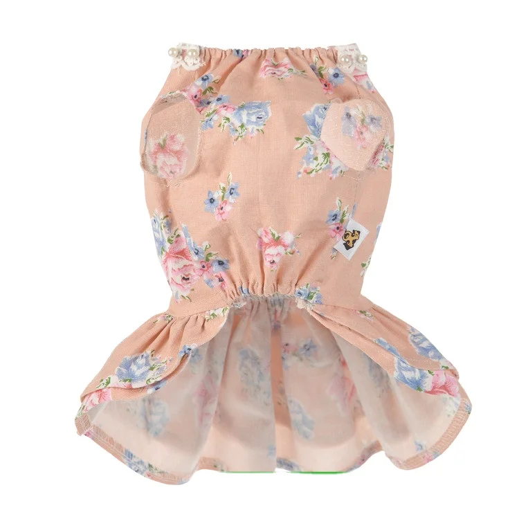 

RL300 2020 new spring and summer sunflower dress dog clothes