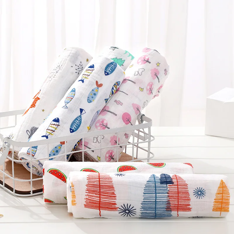 

Baby Blankets Soft Organic Cotton Baby Muslin Blanket Swaddle Baby Blanket
