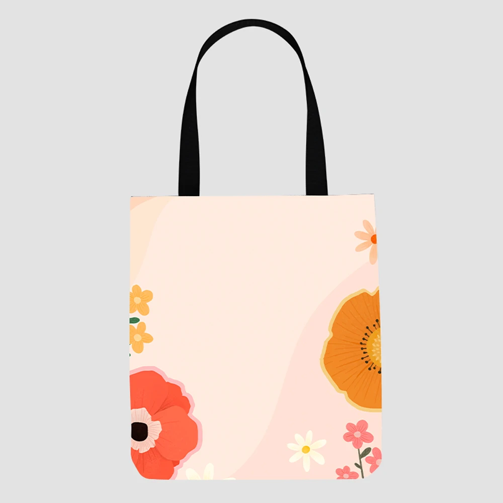 

2021 custom canvas hand shopping bags cosmetic clutch Watercolor painting handbags luxury fashion trends for ladies men tote bag