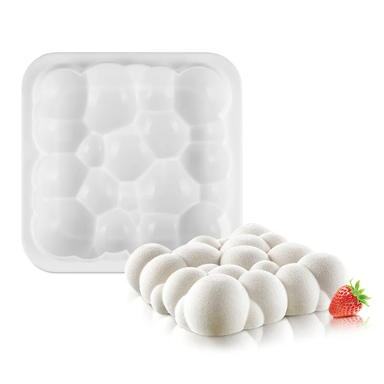 

3D Clouds Cake Mold Trays Silicone Baking Pan Food Grade BPA Free Not Sticky Mould, Customized color