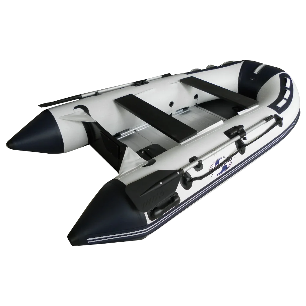 

Pvc inflatable rowing boat with paddle, Light grey+dark grey