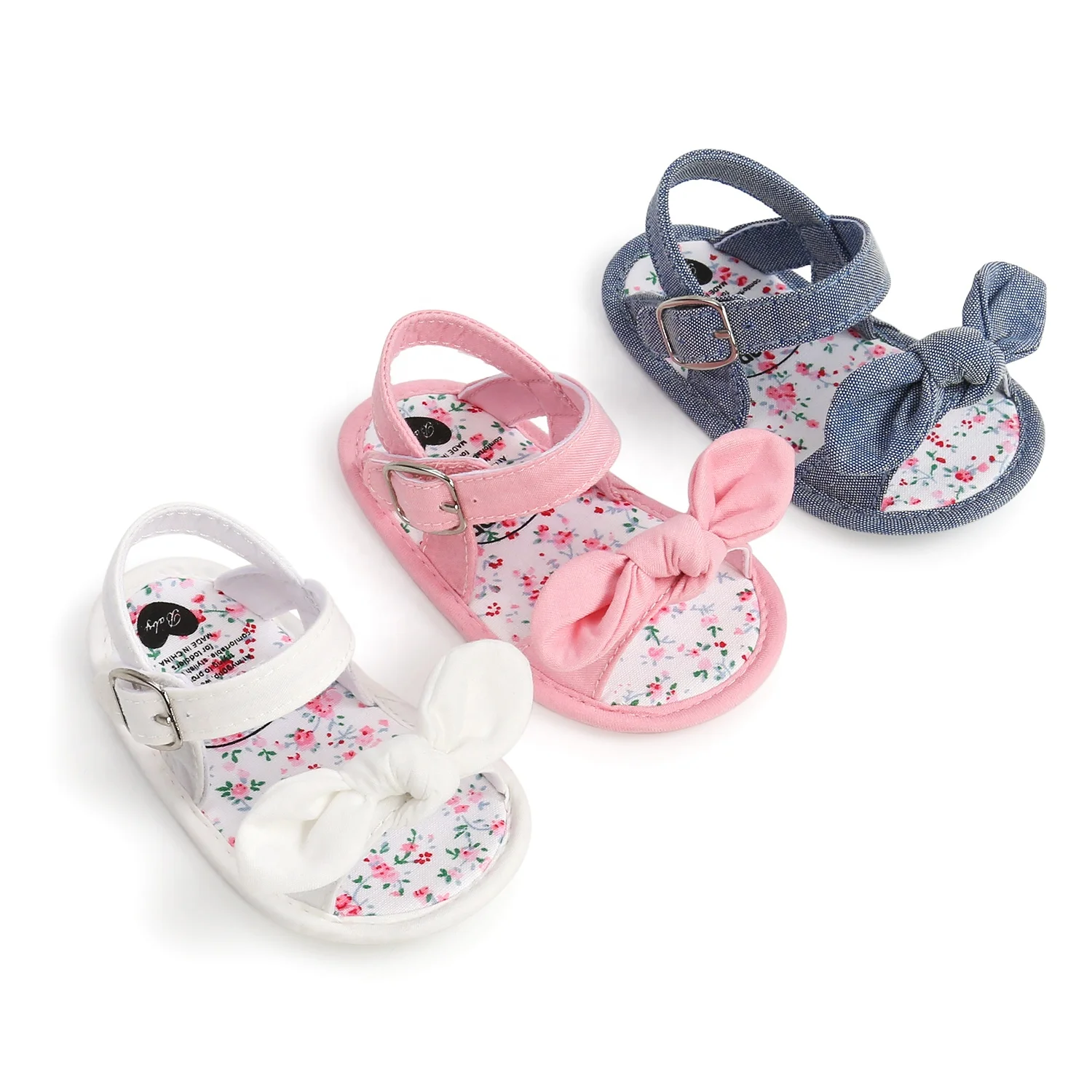 

Beautiful Toddler Girls Newborn Bow Infant Summer Baby Soft Sole Sandals