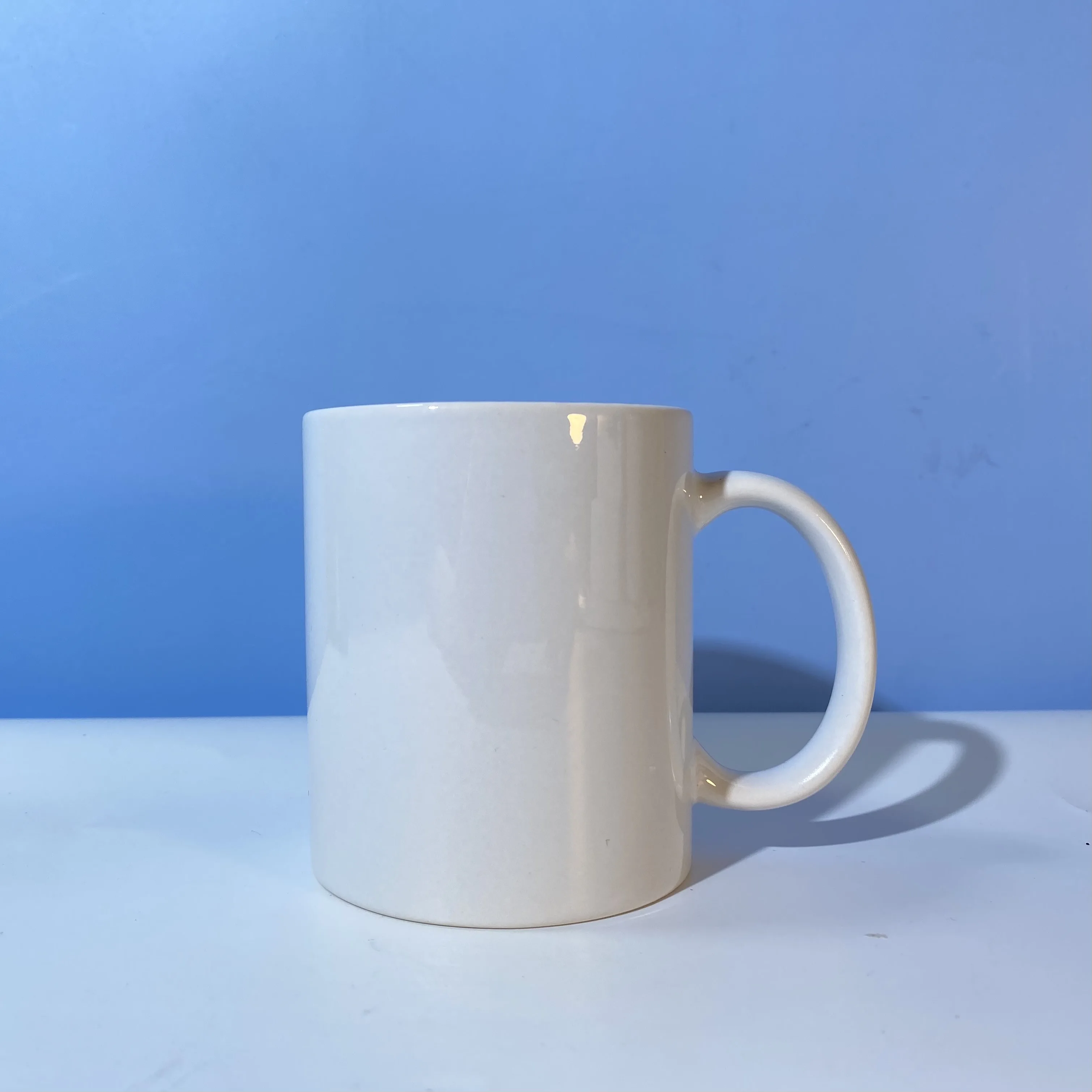 

Ready to Ship Custom Logo Sublimation Blanks 11oz Ceramic Cups Coffee Mugs Tumbler, White