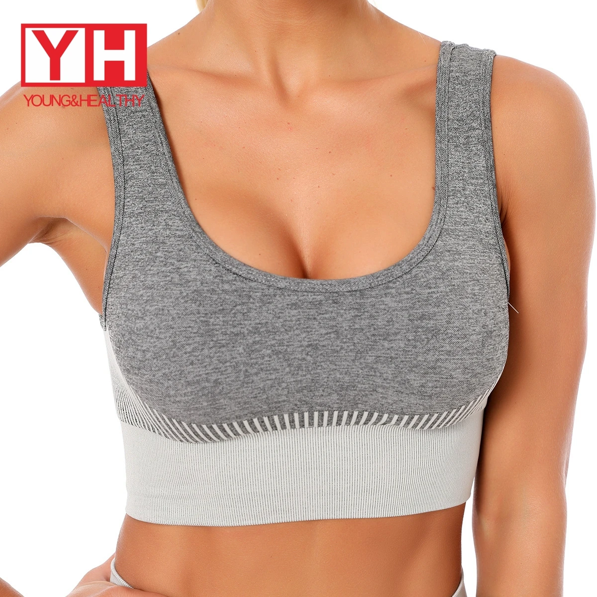 

Hot Selling Breathable Elastic Women Gym Sports Fitness Bra
