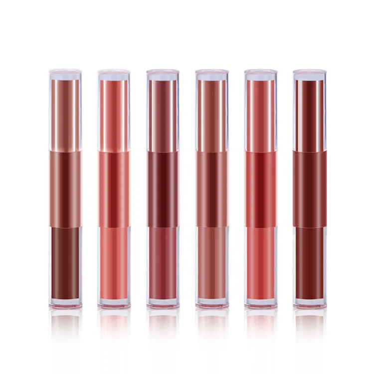 

2 in 1 double head matte liquid lipstick high quality matte lipstick