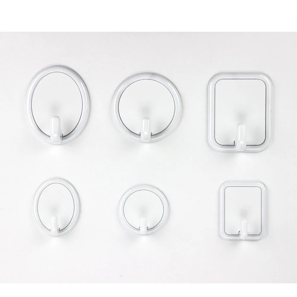 

DIY Sublimation Blank Big Plastic Hook,Three Shapes Available, Pink, blue white