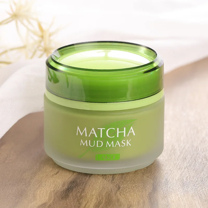 

Factory Direct Supply Green Tea Matcha Mud Mask Deep Cleaning Hydrating Matcha Clay Mask Acne Treatment Oil Control Reduce Pores