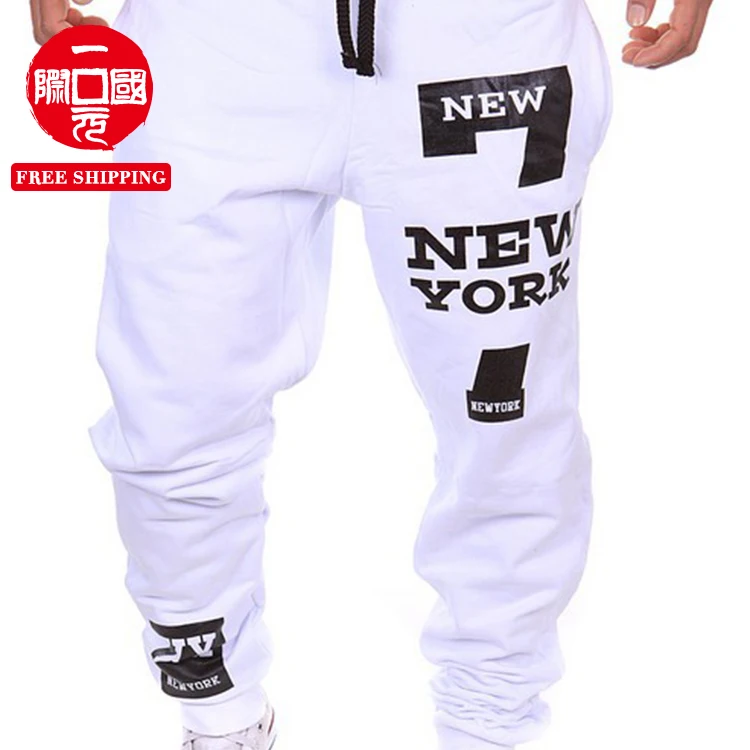 

European and American youth fashion trend printing men's casual sports pants