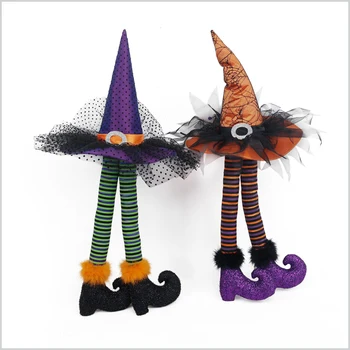 Halloween Witch Hat Legs Table Decoration Gift Ideas With High
