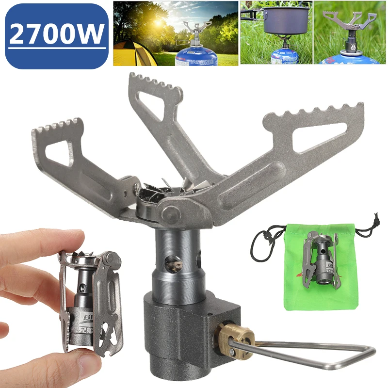

BRS-3000T Titanium Alloy Folding Gas Stove Outdoor Camping Cooking Burner