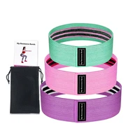 

Wholesale Fabric Adjustable Hip Exercise Workout Resistance Loop Booty Bands Set For Legs and Butt