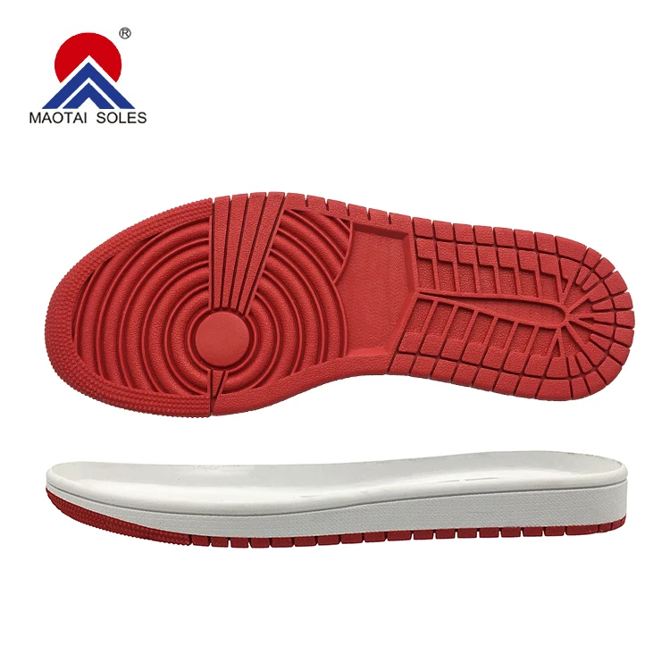 

New Arrival Classic Two Colour Suelas Men Women TPR Casual Sneaker Outsole For Air Forceds Shoe Sole, Customized color