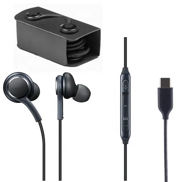 

Note10 Earphone Type c headphone for Samsung A8s A9s for akg in-ear headphones, White