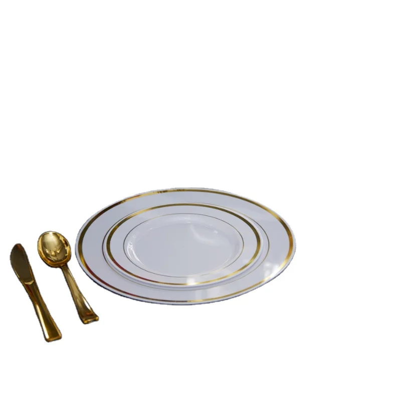 

Transparent Plastic Disposable Plate Wedding Party Cake Plate Wholesale Eco-Friendly High Quality Clear Dinner Plate And Dish